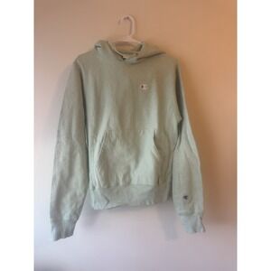 Vintage Champion Reverse Weave Hoodie Pullover Sweatshirt Mens Size XS Green